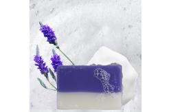 China Purple Organic Face Soap Whitening Lavender Coconut Oil Body Care supplier