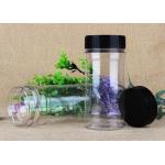 Recyclable Transparent Clear Plastic Cylinder Food Grade Package With Screw Lid