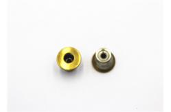 China Fancy Shiny Gold Metal Clothing Buttons With Customized Engraved Logo supplier