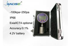 China Hight Accuracy 0.1% LCD Digital Water Pressure Gauge With Rechargeable Battery supplier