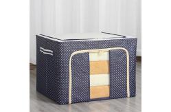 China Multiscene Ultralight Fabric Household Storage Containers With Steel Frame 60*42*40cm supplier