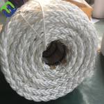 High Quality White 8 Strand Polyester Rope For Marine Ship for sale