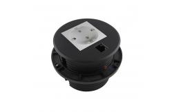 China 80mm Cut Out Flushed Mounted Recessed Table Mini Socket Outlet supplier