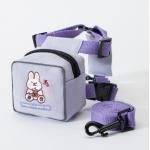 Print Mesh Cat Harness Backpack Leash Set Detachable Puppy Harness Pet Travel Hiking