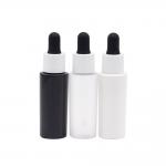 Black And White Cosmetic Plastic Dropper Bottle 30ml Empty Essential Oil Bottle for sale