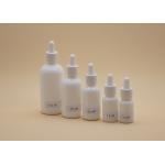 White Ceramic Essential Oil Dropper Bottles 15ml Capacity Smooth Surface for sale