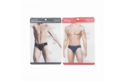 China Customize Zipper Clothing Packaging Bag Transparent Underwear Packaging Bag supplier