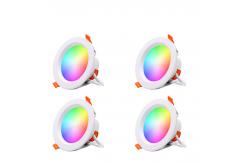 China Tuya Smart Bulb Downlight AC110-250V Dimmable Led Down Lights Voice supplier