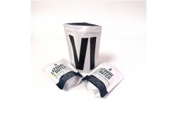 China Matte White Coffee Bag Plastic Pouches Packaging Aluminum Foil Heal Seal Pouch supplier