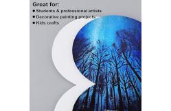 China 3mm Thickness Heart Shape Canvas Board Panels For Students And Professional Artists supplier