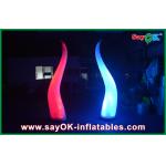 2M High Festival Event Decorative Inflatable Cone With Led Advertisment for sale