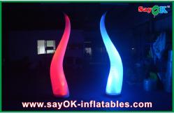 China 2M High Festival Event Decorative Inflatable Cone With Led Advertisment supplier