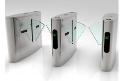China Multi Lanes Flap Barrier Turnstile IP54 30 Person / Minute Passing Speed Retractable supplier