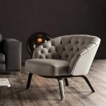 Luxury Lounge Restaurants Furniture Modern Night Club Single Sofa for sale