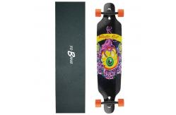 China 8layers Canadian Maple Longboard Deck Skateboards With Matte Painting Alu Trucks supplier