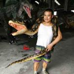 Manual Control Custom Snake Hand Puppet Waterproof / Weatherproof