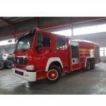 SINOTRUK Fire Service Truck 4x2 12000l Water Foam Tank Truck Single Cabin for sale