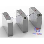 Half Height Infrared access control Flap Barrier Gate Manual Card Collecting Turnstile for sale