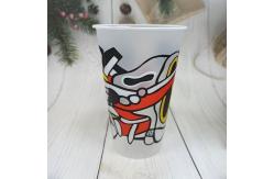 China PP Injection Disposable Plastic Milk Cups 360ml 500ml 24oz supplier