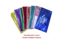 China OEM Waterproof Polyester Aluminum Foil Printed Tablecloth supplier