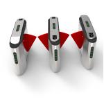 Airport Security Flap Barrier Turnstile Swing Gate Face Recognition Parking Qr Code