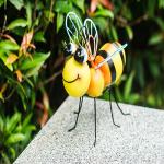 Customized Metal Garden Ornaments Craftsmanship Backyard Metal Bee Decor for sale