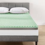 4 Inch Egg Crate Infused And Charcoal Memory Foam Topper Double Layer