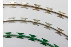 China Militaty Use Razor Barbed Wire Mesh 450mm 600mm 900mm Coil Diameter supplier