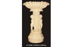 China Hand Carved Sandstone Flower Pots Customizable Lightweight supplier