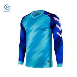Customizable Football Goalkeeper Jerseys in 100% Polyester Fabric with Quick-Drying for sale