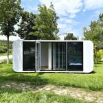 Contemporary Apple Cabin House Weather Proof Modern Container Homes for sale