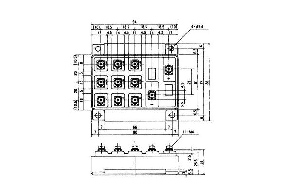 IGBT Power Module 6DI100AH-050 POWER TRANSISTOR MODULE FUJITSU IGBT Power Module
