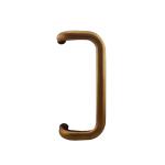 Dark Bronze Offset Pull Handle Double Side Fix D Shape Design OEM For Narrow Stile for sale