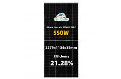 China 36V Waterproof Monocrystalline Solar Power Panel 540W 545W 550W supplier