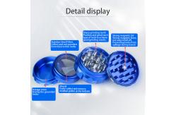 China Customized Cnc Aluminum Parts Tobacco Spice Herb Grinder Blue Anodizing supplier