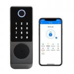 IP65 TTlock Bluetooth Controlled Door Lock Biometric Finger Print for sale