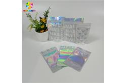 China Holographic Foil Zipper Stand Up Pouch Mylar Bag Custom Print k Smell Proof supplier