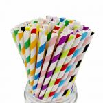 Organic Natural Waterproof Paper Straws Disposable Use CE Certification for sale