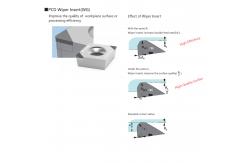 China Iso Indexable Cnc Turning Insert Polycrystalline Diamond 80° Negative Tools Wiper insert supplier