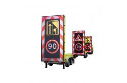 China Outdoor EN12966 Trailer Mounted VMS Solar Powered Stop Traffic Sign supplier