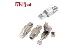 China RJ45 FTP CAT6 Toolless Plug CAT6 RJ45 Shielded Plug ZC-G40S-4-C6 supplier