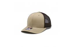 China Adjustable Size Blank Contrast 6 Panel Trucker Cap Cotton Sweatband supplier