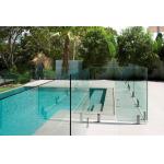 AS2208 Standard Swimming Pool Glass Fencing , Glass Panel Garden Fencing Safety for sale