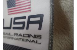 China Double Side Polyester Custom Cloth Patches Garment Barcode Printing Label supplier