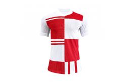 China Upgrade Your Soccer Gear with Our Fan Version Jerseys Breathable and Durable supplier