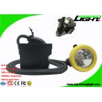 Corded LED Mining Cap Lights 10000 Lux USB Charging Back Up Lamp 18 Hours Work Time for sale