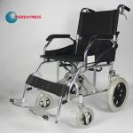 Light Weight Folding Aluminum Manual Wheelchair Solid Wheel United Break Easy Carry for sale