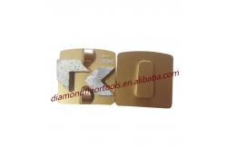 China Redi Lock PCD Double Arrow Segments Diamond Coating Removal Pad supplier