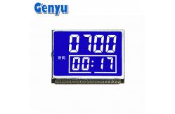 China Custom STN Segmented LCD Display Blue Background White Digits For Mixer Machine supplier