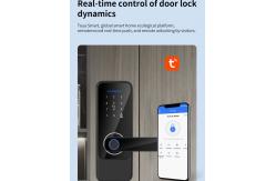 China Multi Language Smart Fingerprint Lock Department Fingerprint Door Lock Bedroom supplier